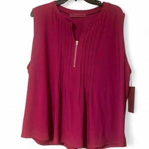 Scarlett Women's Sleeveless Top - Rich Burgundy